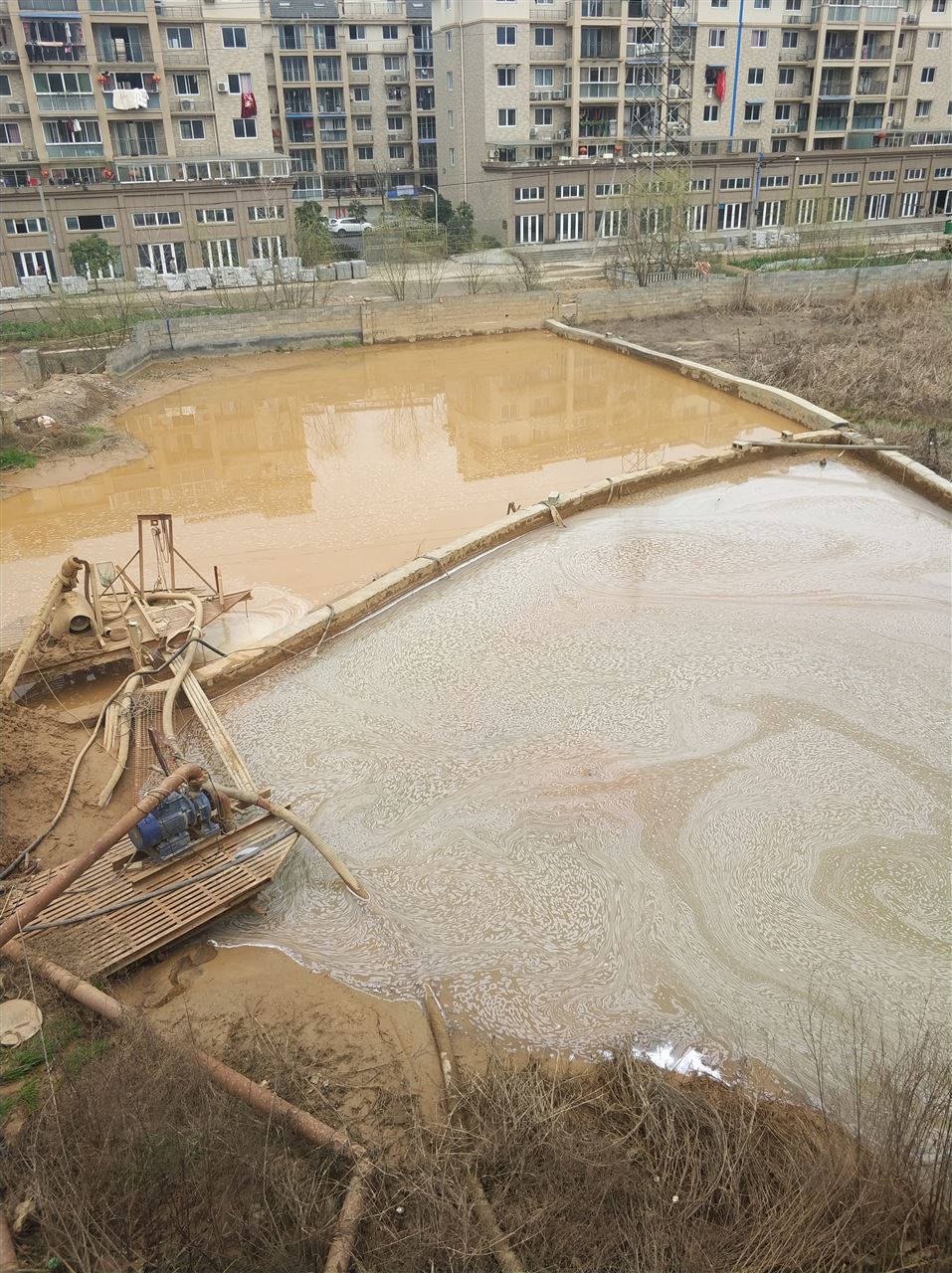 龙门镇沉淀池淤泥清理-厂区废水池淤泥清淤